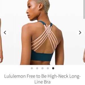 Lululemon Free To Be Bra Wild High Neck Long Line *Light Support, A/B Cup
